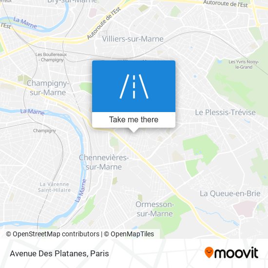 Avenue Des Platanes map