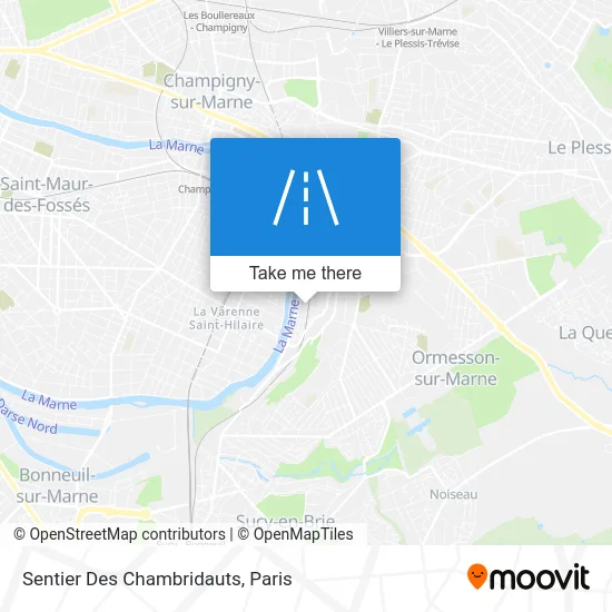 Sentier Des Chambridauts map