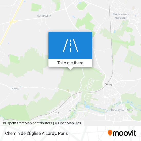 Chemin De L'Église À Lardy map