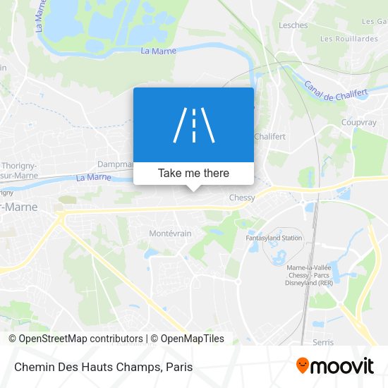 Chemin Des Hauts Champs map