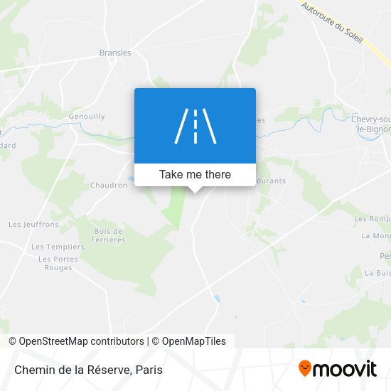 Chemin De La Réserve map
