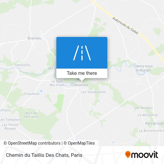 Chemin Du Taillis Des Chats map