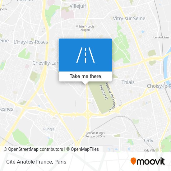 Cité Anatole France map