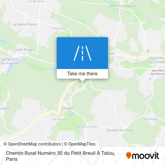 Chemin Rural Numéro 30 du Petit Breuil À Talou map