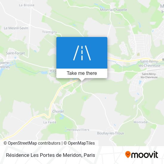 Résidence Les Portes de Meridon map