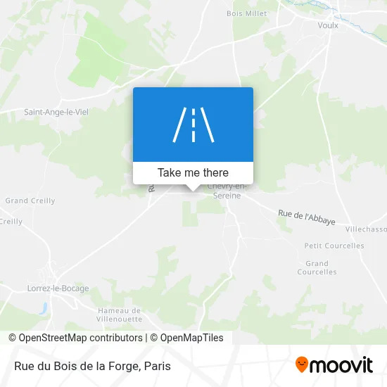 Rue du Bois de la Forge map