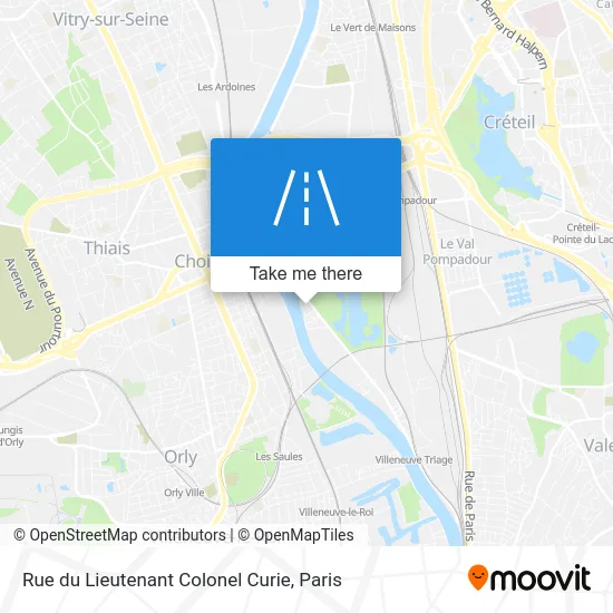 Rue du Lieutenant Colonel Curie map