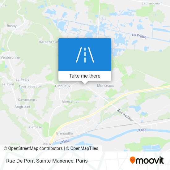 Rue De Pont Sainte-Maxence map