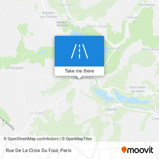 Rue De La Croix Du Four map