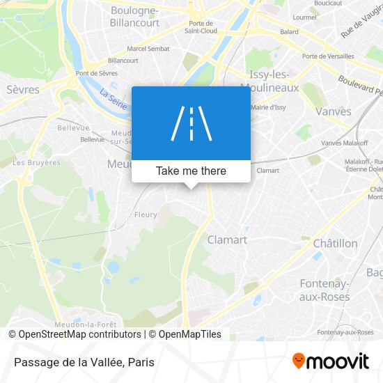 Passage de la Vallée map