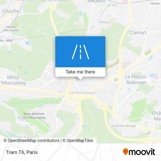 Tram T6 map