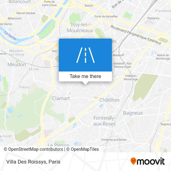 Villa Des Roissys map