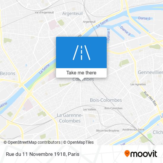 Mapa Rue du 11 Novembre 1918