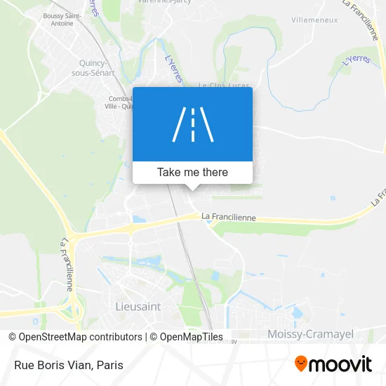 Rue Boris Vian map