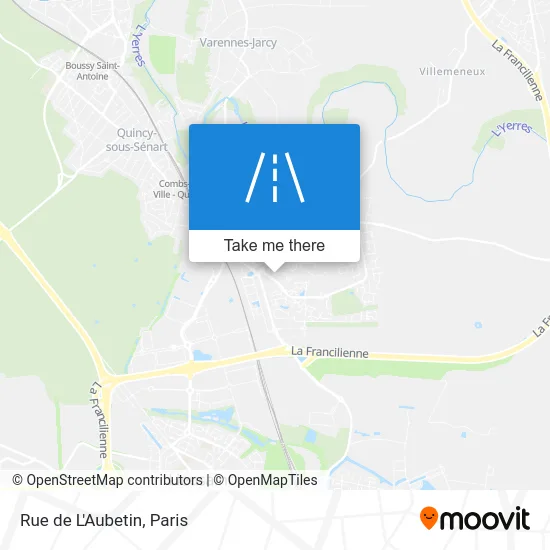 Rue de L'Aubetin map