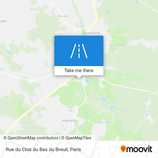 Rue du Clos du Bas du Breuil map