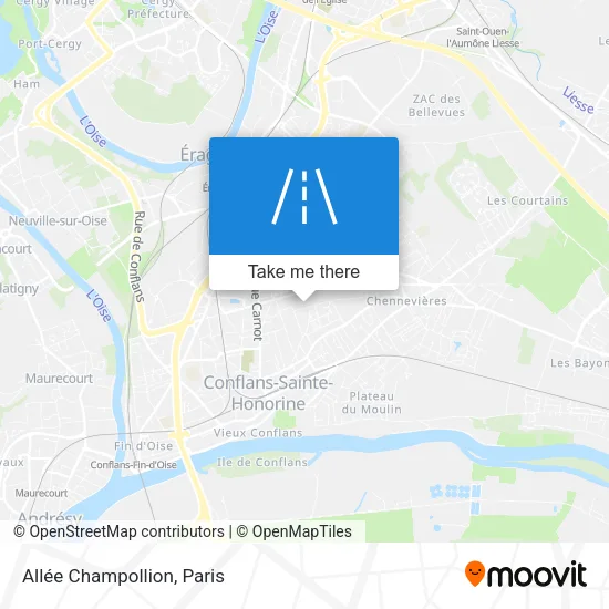 Allée Champollion map