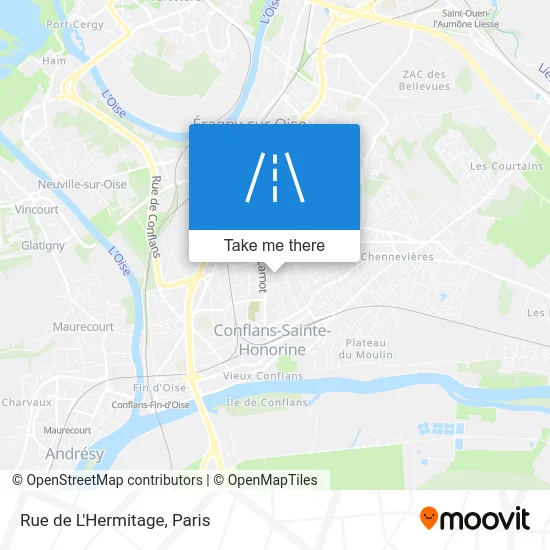 Rue de L'Hermitage map