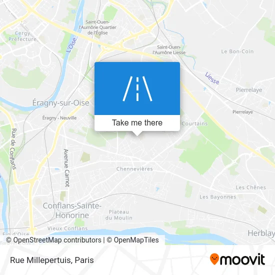 Rue Millepertuis map