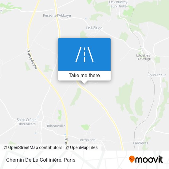 Chemin De La Collinière map