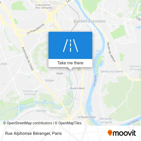 Rue Alphonse Béranger map