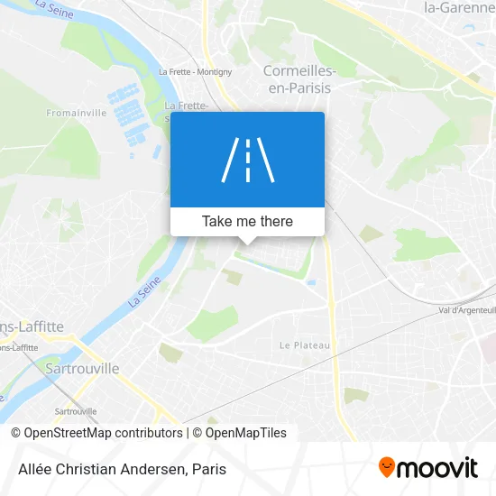 Allée Christian Andersen map