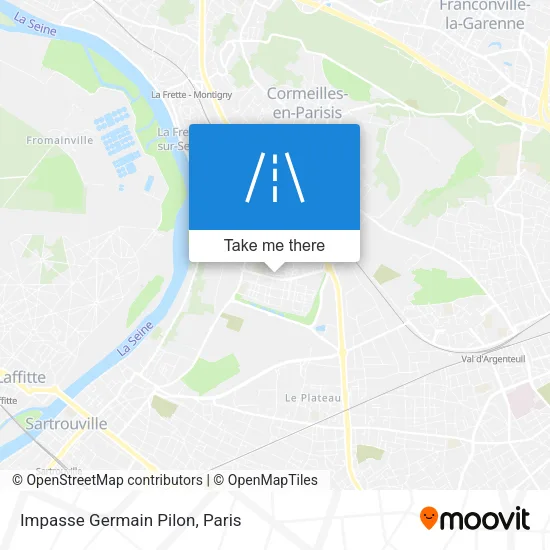 Impasse Germain Pilon map