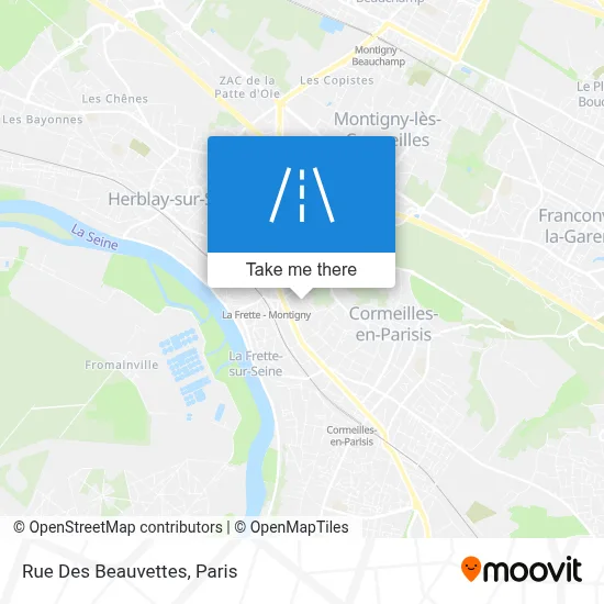 Rue Des Beauvettes map