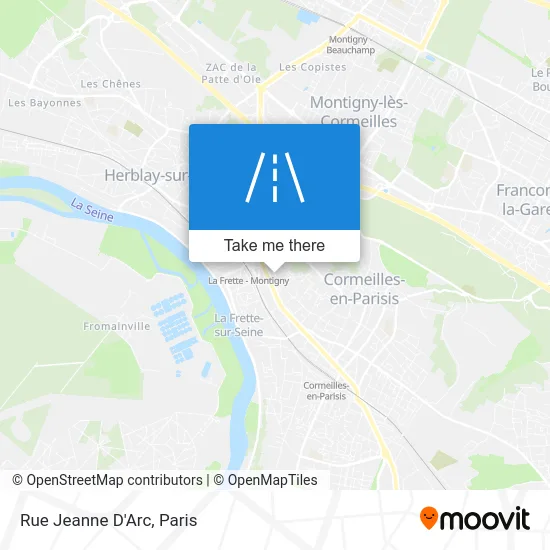 Rue Jeanne D'Arc map