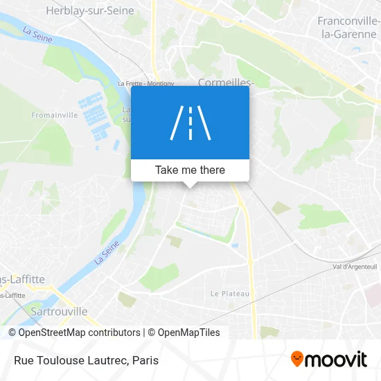 Rue Toulouse Lautrec map