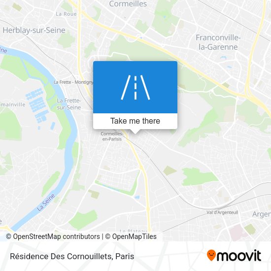 Résidence Des Cornouillets map