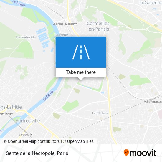 Sente de la Nécropole map