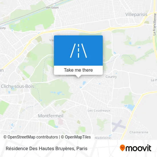 Résidence Des Hautes Bruyères map