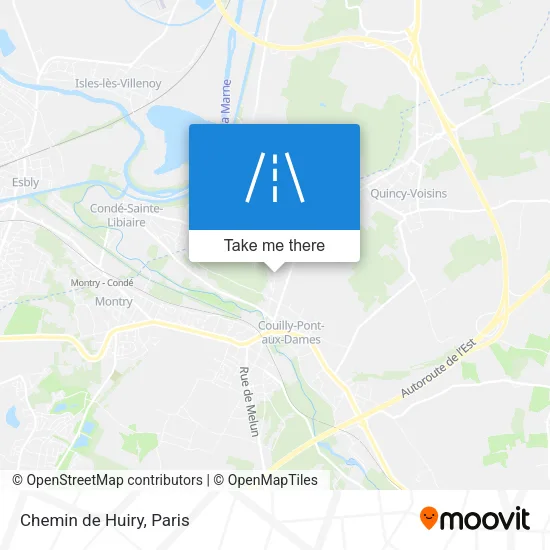 Chemin de Huiry map