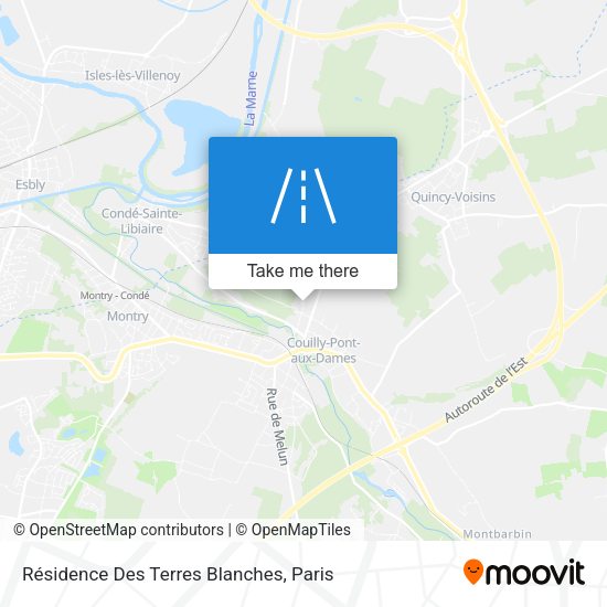 Résidence Des Terres Blanches map