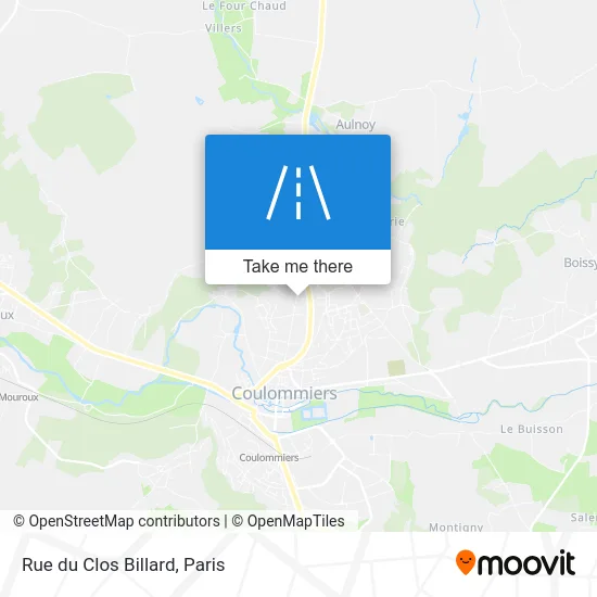 Rue du Clos Billard map