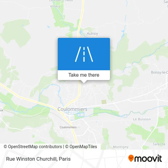Rue Winston Churchill map