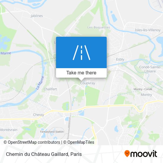 Chemin du Château Gaillard map