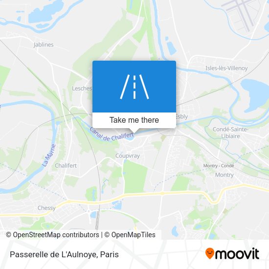 Passerelle de L'Aulnoye map