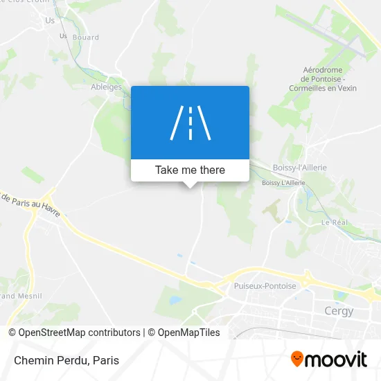 Chemin Perdu map