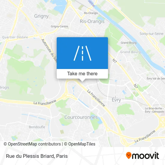 Rue du Plessis Briard map