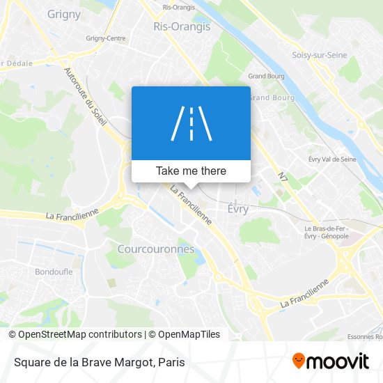 Mapa Square de la Brave Margot