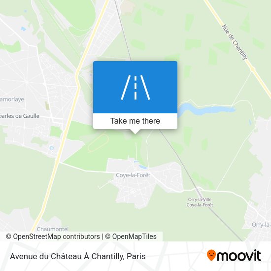 Avenue du Château À Chantilly map