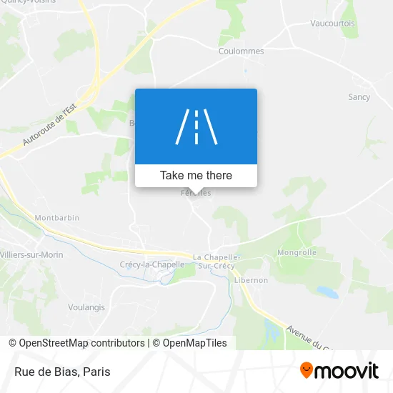 Rue de Bias map