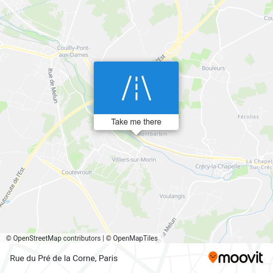 Rue du Pré de la Corne map