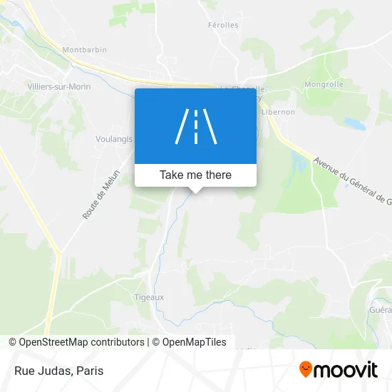 Rue Judas map
