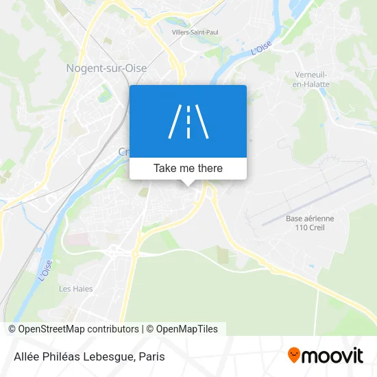 Allée Philéas Lebesgue map