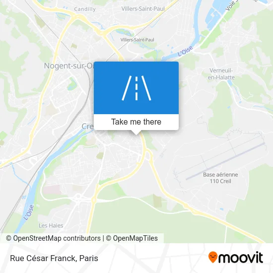 Rue César Franck map