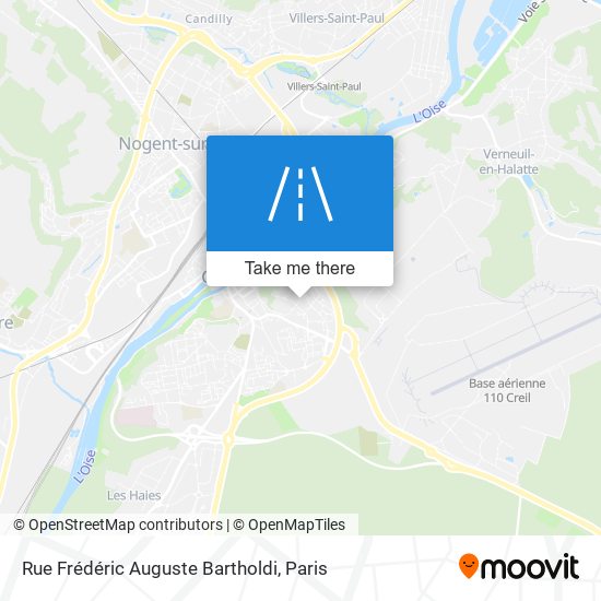 Mapa Rue Frédéric Auguste Bartholdi