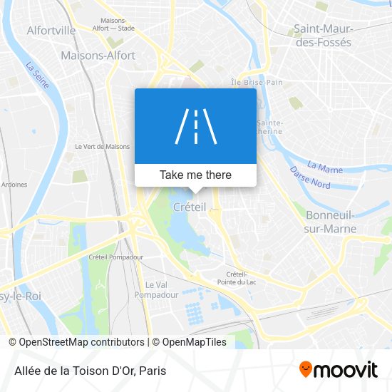 Allée de la Toison D'Or map